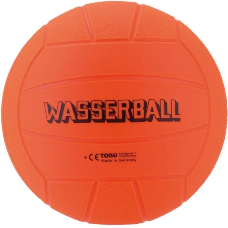 Togu Wasserball, Wasserball mit griffiger Oberflächenstruktur, orange, 22 cm Durchmesser – Bild 3