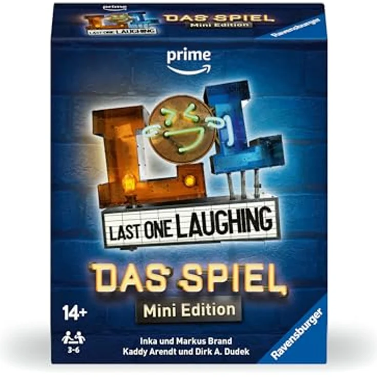 Ravensburger Last One Laughing, Mini Edition - Partyspiel für 3-6 Spieler, ab 14 Jahren, mit 120 Karten und neuen Minispielen – Bild 2