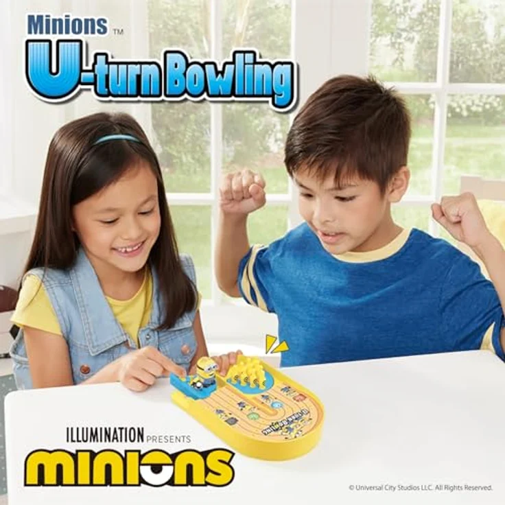 EPOCH Games Minions U-Turn Bowling, Geschicklichkeitsspiel für 1-2 Spieler, inkl. Aufstellhilfe, ab 4 Jahren – Bild 2