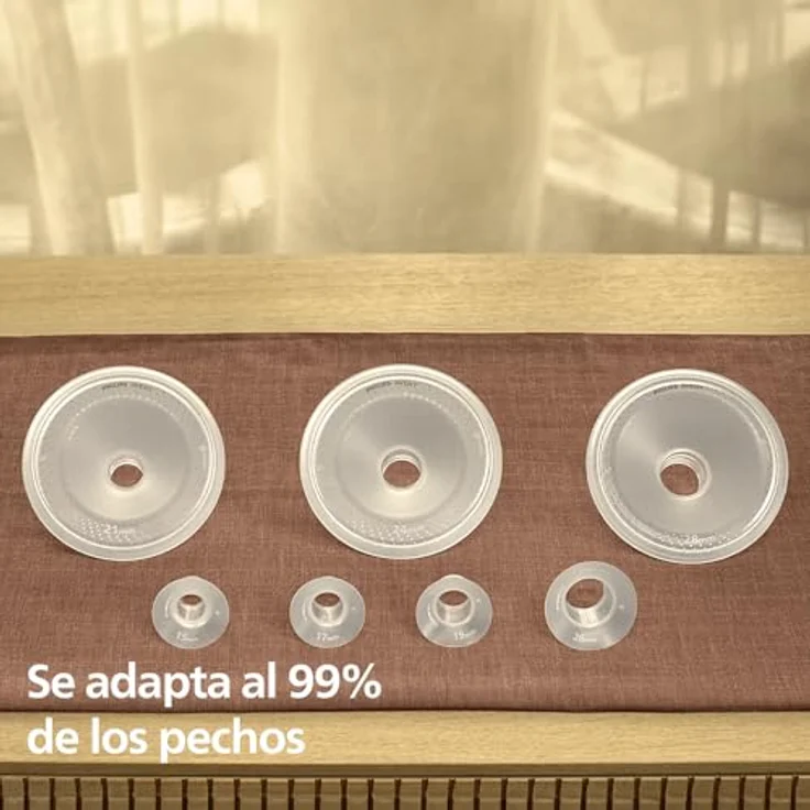 Philips AVENT SCF532/11 Doppel-Milchpumpe, elektrischer Motor, pumpt bis zu 85 Mal pro Minute, ultraleichte Auffangbecher, SkinSense-Silikonschilder – Bild 4
