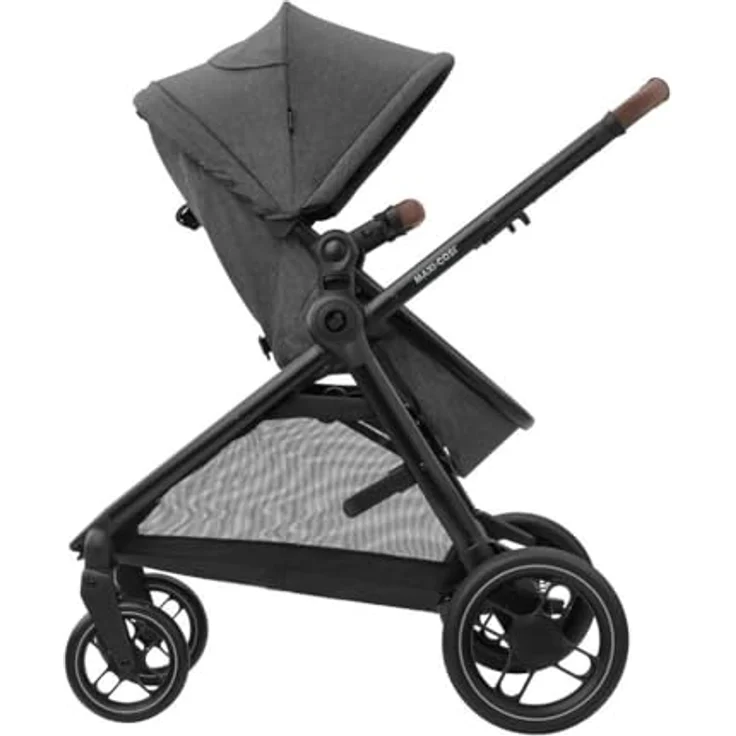 Maxi-Cosi Zelia S Trio 3in1 Kombi-Kinderwagen-Set bis 22 kg, inkl. Babyschale CabrioFix S i-Size, Wickeltasche, Regenschutz, Dark Grey, mit Gratis Mobilitätsgarantie – Bild 11