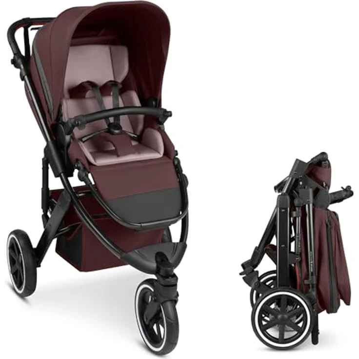 ABC Design Sportbuggy Salsa 5 Run, Robuster Jogger mit Luftreifen und großem Sonnendach, Coal – Bild 2