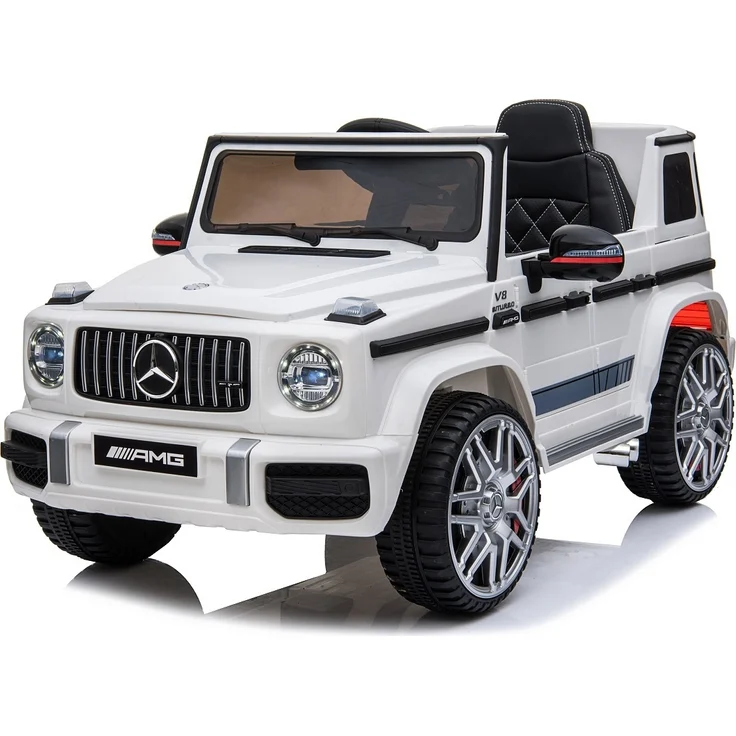 BoGi Elektro-Kinderauto Mercedes G 63 AMG 12V, 2x25W, RC, Multimedia-Panel mit Musik & LED, bis 30 kg Belastung