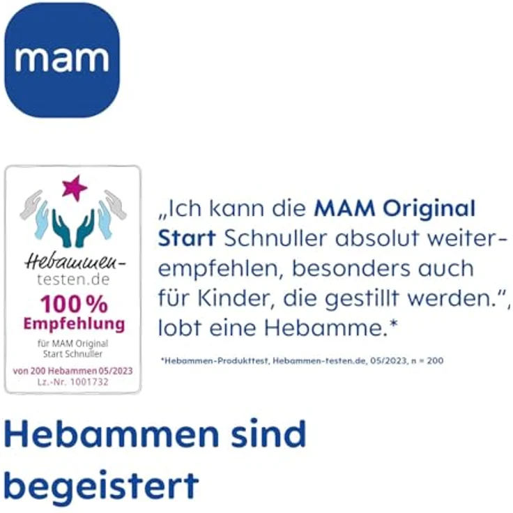 MAM Start Pure Schnuller im 2er-Set, Baby Schnuller speziell für Früh- und Neugeborene, aus nachhaltigem & bio-erneuerbarem Material, mit Schnullerbox, 0-2 Monate, Schnecke/Fuchs – Bild 7