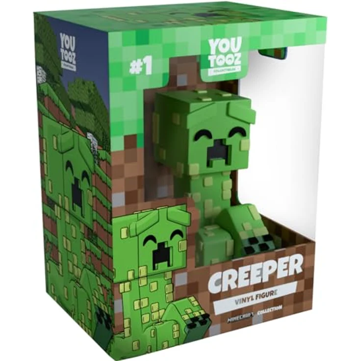 Youtooz Minecraft Vinyl Figur Haunted Creeper, 10 cm, Sammelfigur in Fensterbox – Bild 1