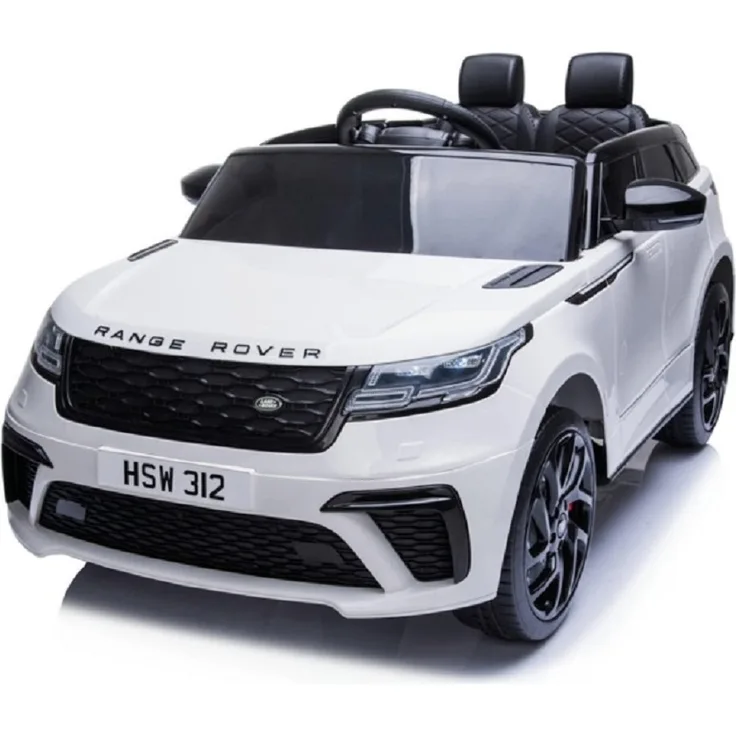 schnaeppchenmeile-online Kinder Elektroauto Range Rover Velar 12v, Zwei Motoren, LED, weiss