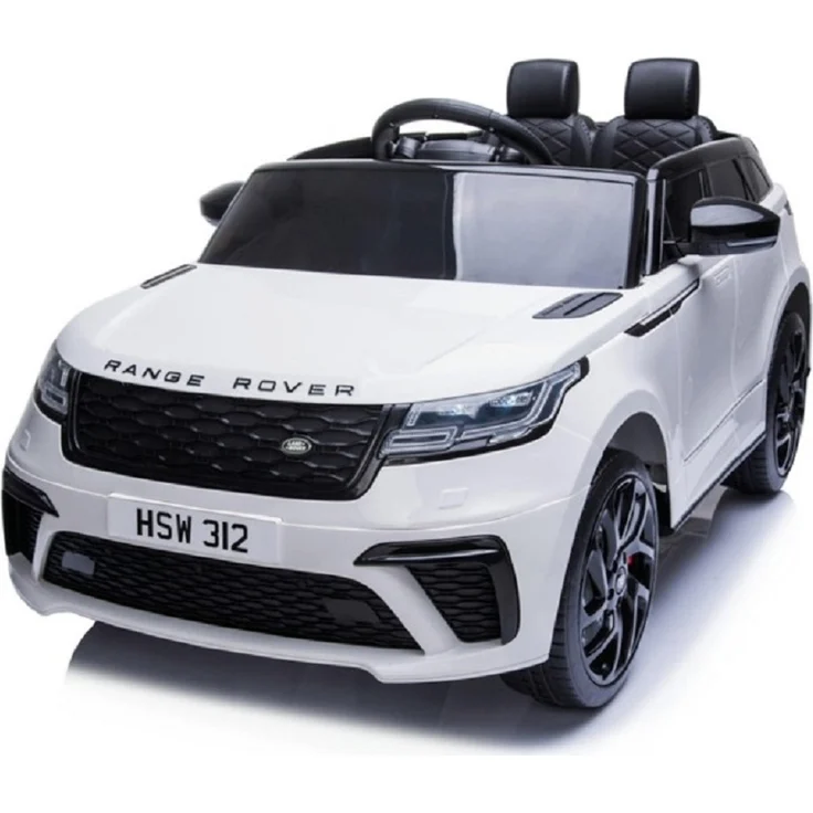 schnaeppchenmeile-online Kinder Elektroauto Range Rover Velar 12v, Zwei Motoren, LED, weiss