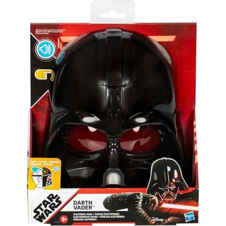 Star Wars Darth Vader Electronic Mask with Sound Effects, Kids Toy for Ages 5 and Up, Perfect for Superhero Costume, Halloween – Bild 2