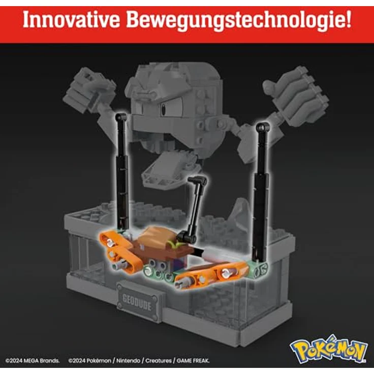 Mega Brands MEGA Pokémon Actionfigur-Bauset, Mini Motion-Kleinstein mit Schlagbewegung, 343 Teile, für Sammler, HWR79 – Bild 4