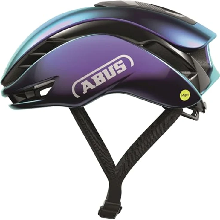 ABUS Rennradhelm Gamechanger 2.0 MIPS - High Performance Aerohelm mit optimierter Aerodynamik und Belüftung - Violett – Bild 5