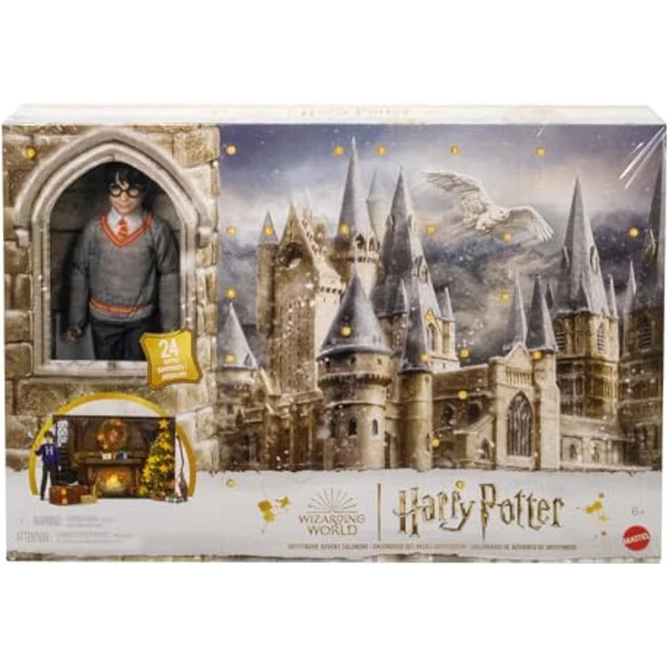 Harry Potter-Spielzeug, Gryffindor Adventskalender mit ca. 30 cm großer Harry Potter-Modepuppe mit 24 Überraschungszubehörteilen - HND80 – Bild 2