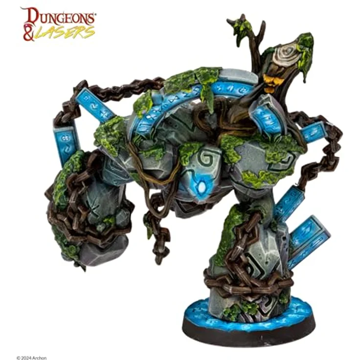 Dungeons & Lasers Runic Golems Eternal Guardians, Große DND-Miniaturen – 2 unlackierte und unmontierte Modelle für RPG-Spiele, ab 14 Jahren – Bild 4