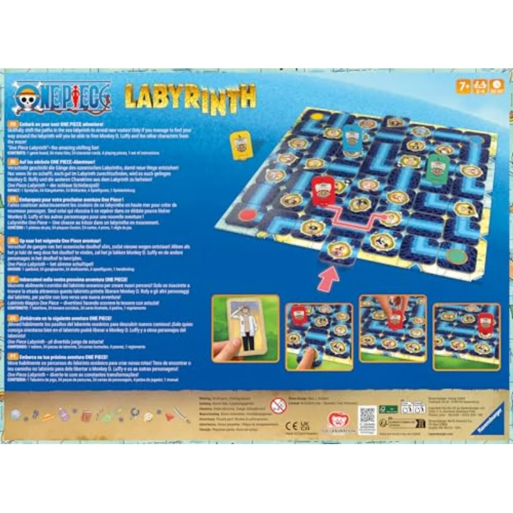 Ravensburger Spiel One Piece Labyrinth, Made in Europe, FSC® - schützt Wald - weltweit, Brettspiel, Manga und Anime-Fans, ab 7 Jahren – Bild 7