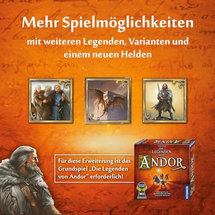 Kosmos 684358 Andor - Die Bonus-Box, Erweiterung für Die Legenden von Andor mit neuen Legenden und Charakteren, Brettspiel für 2-4 Personen ab 10 Jahre – Bild 3
