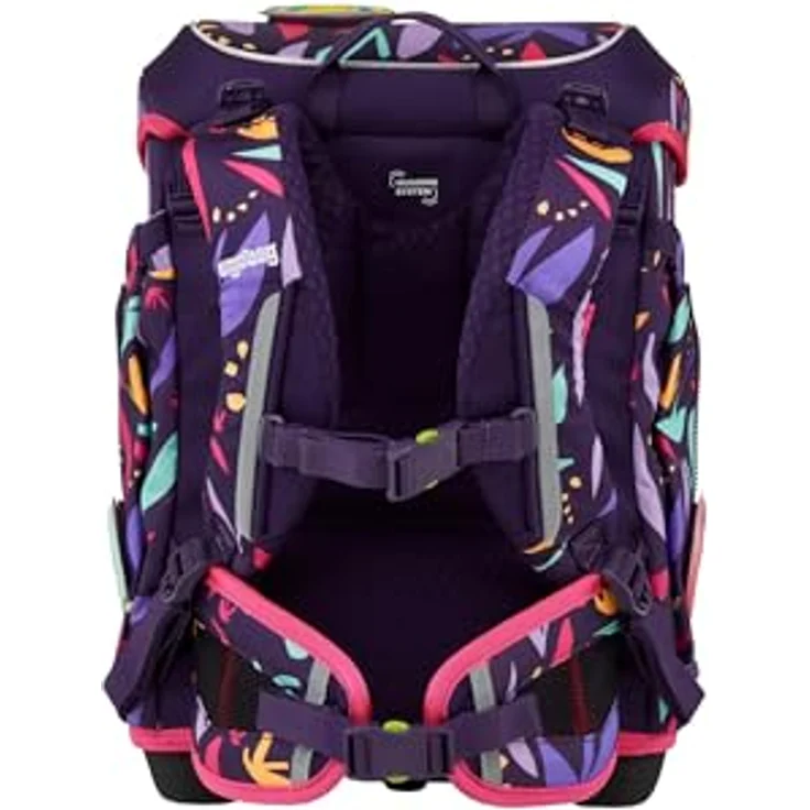 ergobag cubo Light Set, ergonomischer Schulranzen 6-teilig, extra leicht 860 g, mit Klettie-Set und Reflektoren, aus 100% recycelten PET-Flaschen – Bild 5