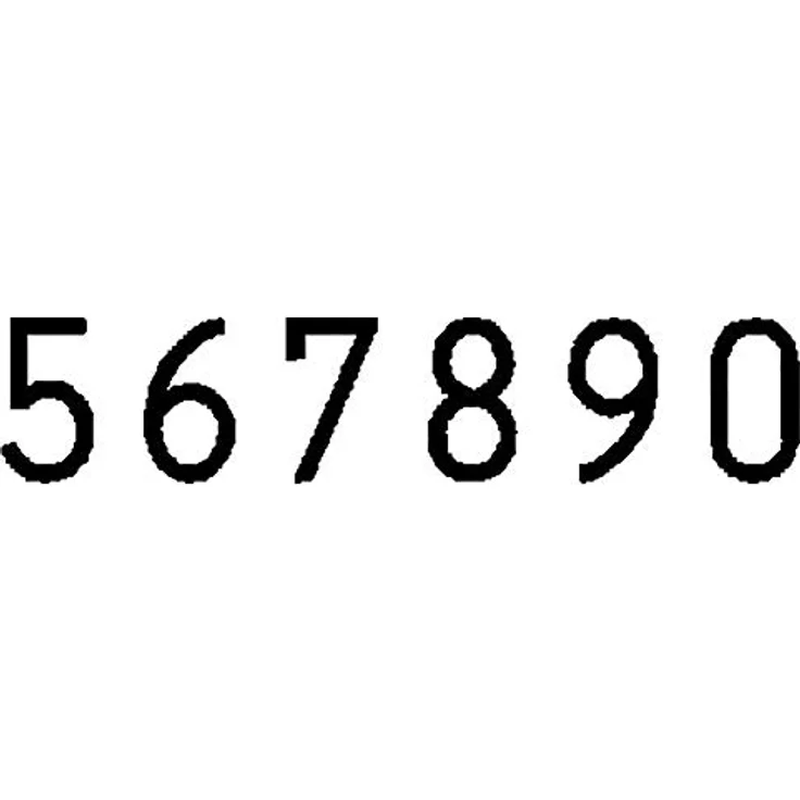 Reiner Numeroteur B6 Paginierstempel, 23 x 6 mm, Chrom-Schwarz, inkl. Stempelkissen, Ziffernhöhe 5,5 mm – Bild 2