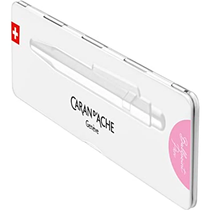 Caran d'Ache 849 Colormat-X, Kugelschreiber mit Etui, rosa, sechseckiger Schaft aus Aluminium, nachfüllbar mit Goliath-Patronen – Bild 2