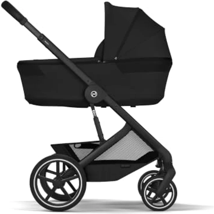 Cybex Balios S Lux Kinderwagen, inkl. faltbarer Babywanne, komfortabel und kompakt, Moon Black – Bild 4