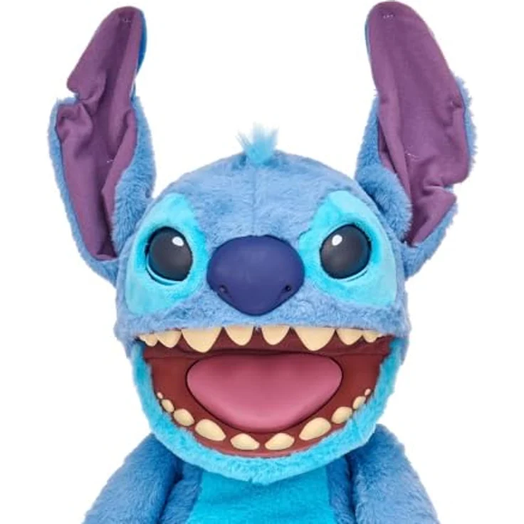 Famosa Disney Stitch Puppetronic, elektronisches Plüschtier mit über 100 Aktionen und Geräuschen, 45 cm, blau – Bild 6