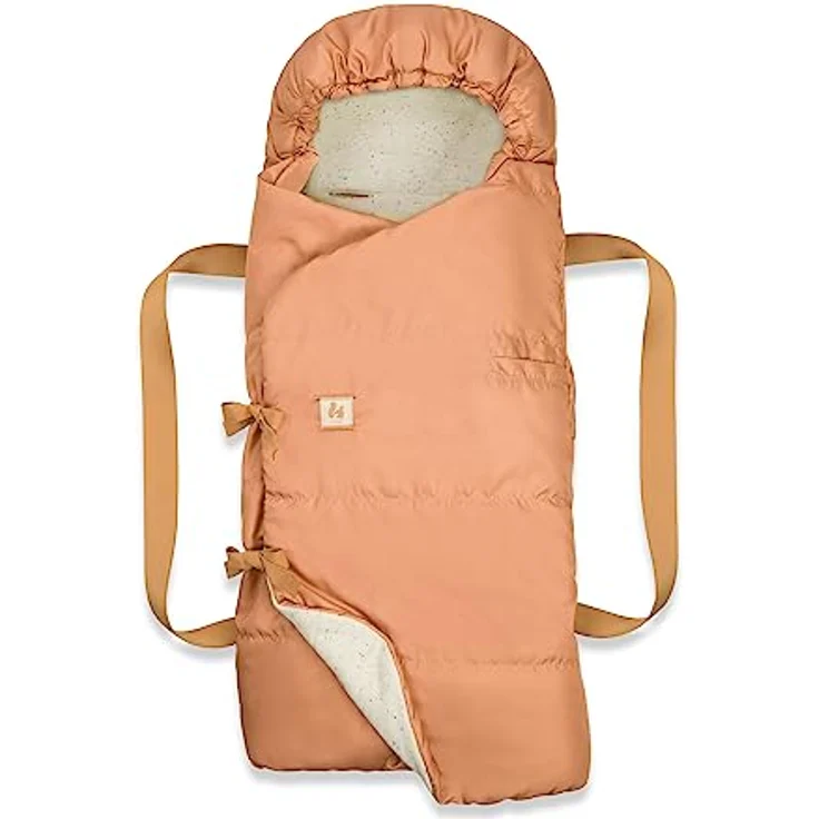 Hauck 3in1 Babytragetasche, Fußsack und Spieldecke Carry N Play, Babynest ab Geburt, Einfache und Sichere Befestigung am Buggy, Weiches Inlay, Waschbar (Dots Cork) – Bild 1