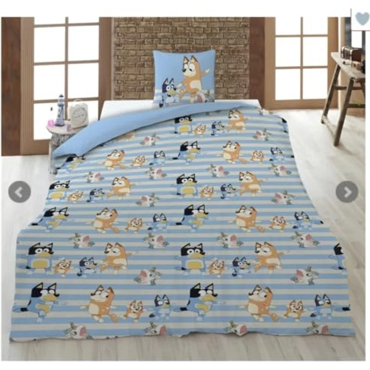 BLUEY Wende Bettwäsche Set 2tlg 135 x 200 cm 100% Baumwolle – Bild 2