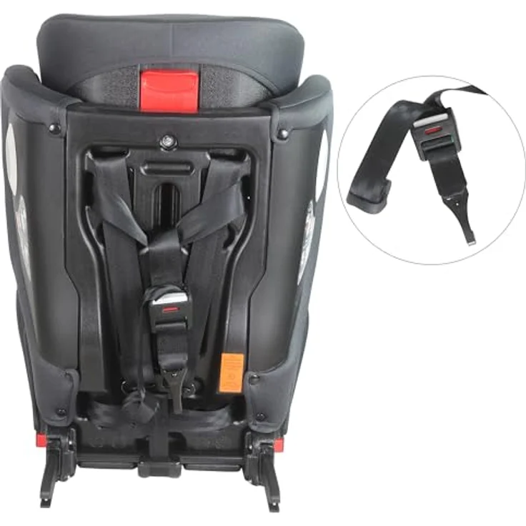 XOMAX LM238, Autokindersitz ISOFIX anthrazit-blau, für Kinder 9-36 kg, ab 15 Monaten bis 12 Jahre, verstellbar, waschbare Bezüge – Bild 7