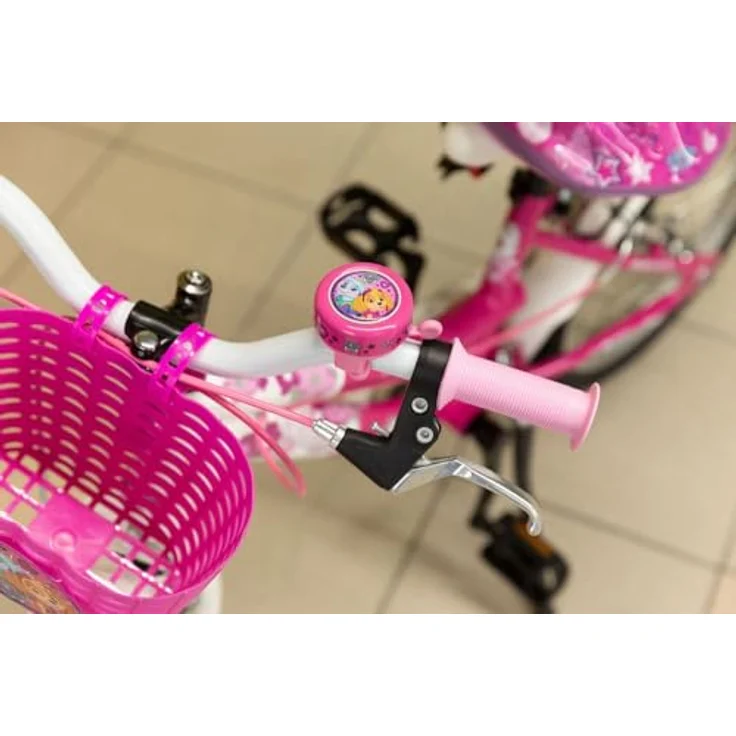 PAW PATROL Pfote Patrouille, rosa Metallfahrradklingel mit Paw Patrol-Grafiken, inklusive Montageschrauben – Bild 5