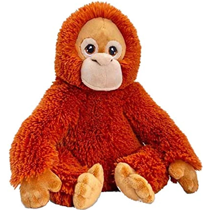 Keel Toys Plüsch Orang-Utan 25cm, nachhaltiges Kuscheltier mit realistischem Design und langen Armen – Bild 1