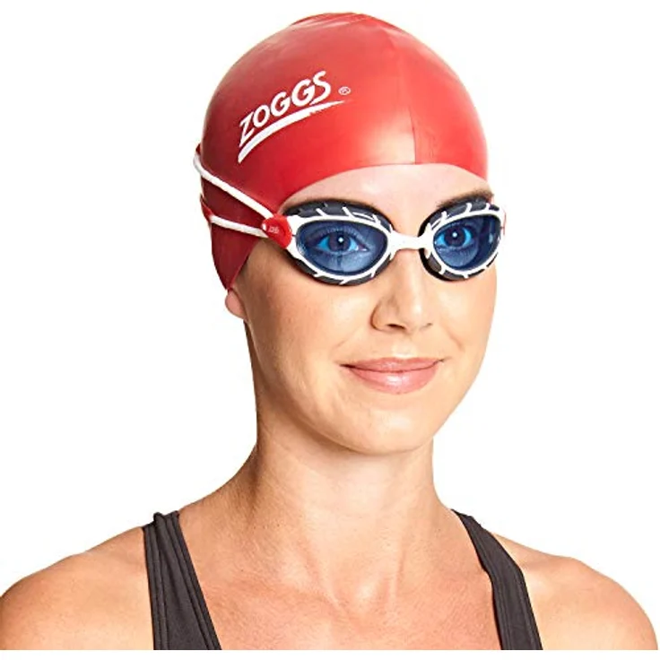 Zoggs Predator Schwimmbrille, Weiß/Rot/Tönung, Regular – Bild 4