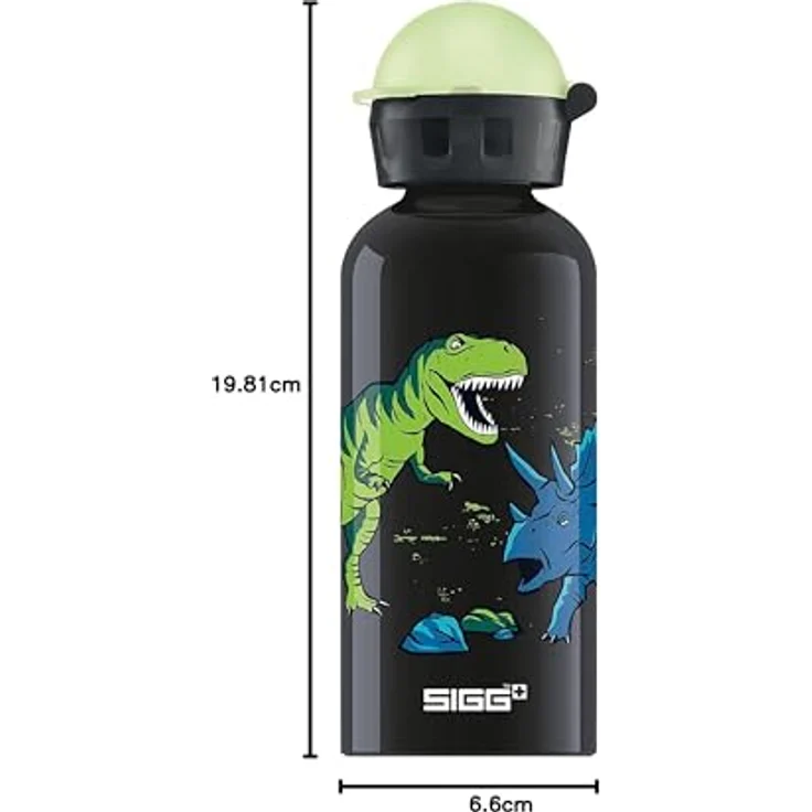 SIGG Trinkflasche Kids Bottles 0. 4 l Dinosaurier - Glow in the Dark – Bild 8