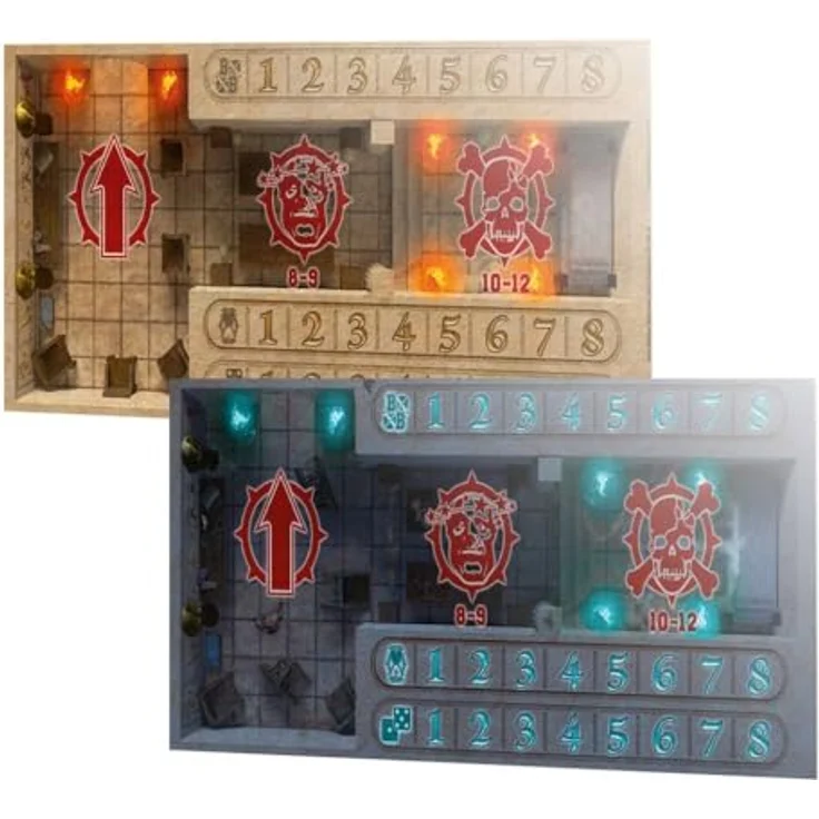 Warhammer Blood Bowl - Tomb Kings Pitch & Dugouts, doppelseitiges Spielfeld mit Grand Tomb Kings Stadion, 90,7 x 53,8 cm – Bild 4