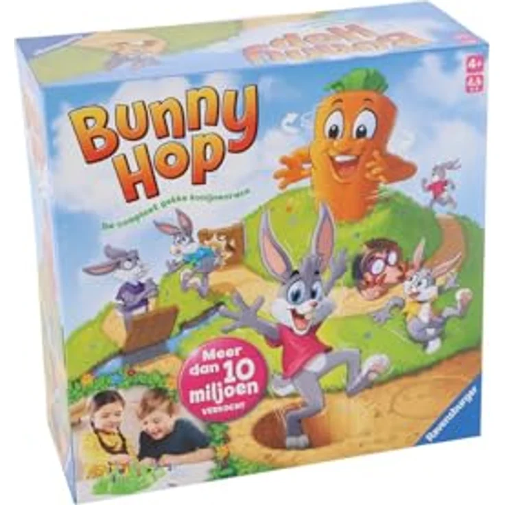 Ravensburger Bunny Hop, Kinderspiel zur Förderung von motorischen Fähigkeiten und strategischem Denken, für Kinder ab 4 Jahren, Spielzeit 20 Minuten – Bild 3