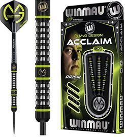 Winmau MvG Acclaim Wolfram Dartpfeile mit Stahlspitze 25g Set mit Flights und Shafts