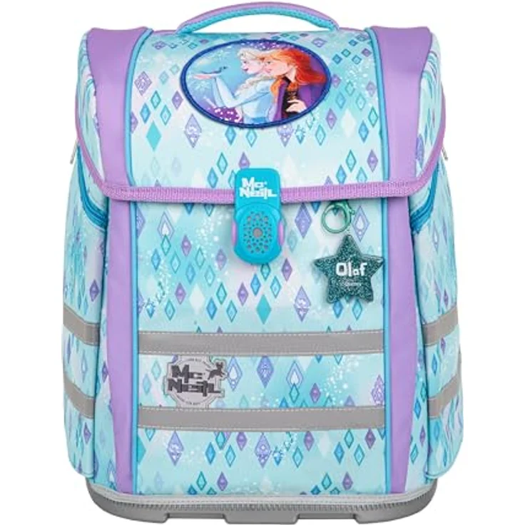 McNeill PERFECTO Schulranzen-Set, Disney Frozen, 5-teilig, ergonomisch mit ClickFlex-Rückensystem und Reflektoren, 22 l, 1.250 g – Bild 2