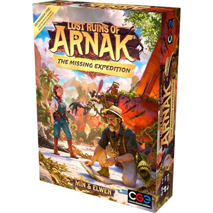Czech Games Edition Lost Ruins of Arnak: The Missing Expedition (Expansion) - Erweiterung mit 2 neuen Expeditionführern, 2 neuen Forschungspfaden und zusätzlichen Karten, Englisch – Bild 2