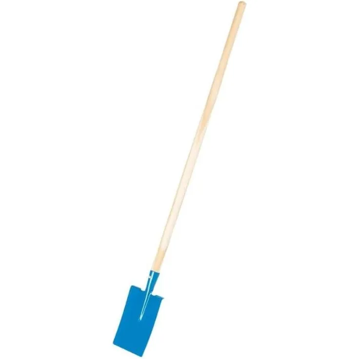 Galaflor Gerader Kinderspaten, Metall mit 76 cm Holzstiel, Blau