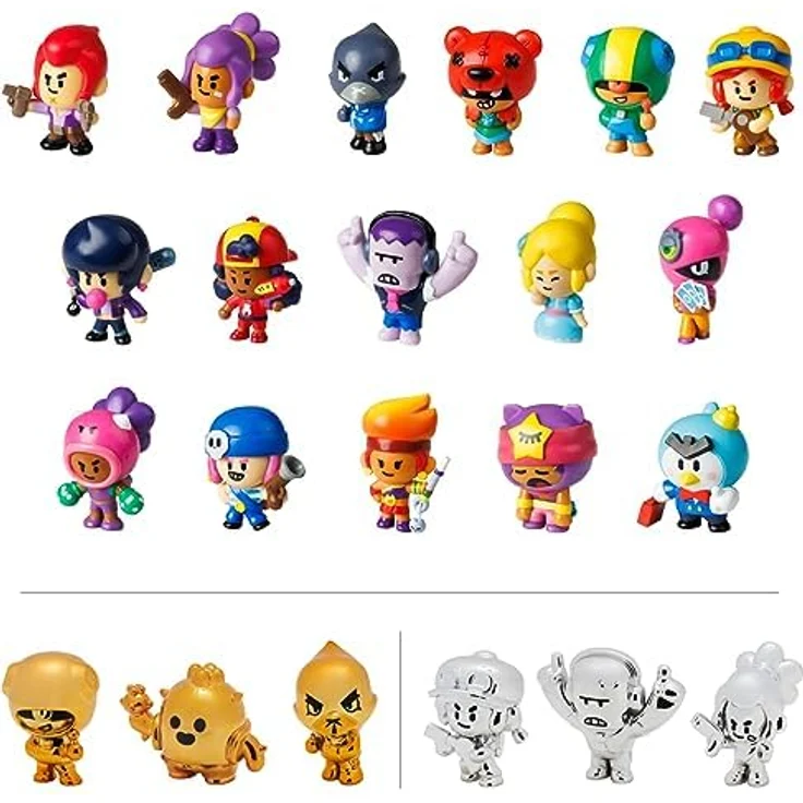 P.M.I. Brawl Stars Collectible Figures - 2 Pack (S1), zufällige Figurenauswahl – Bild 2