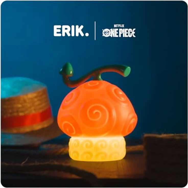 Grupo Erik One Piece Netflix Lampe Mensch-Mensch-Frucht, LED Tischlampe mit kalt-weißem Lichtmodus, 17 cm – Bild 2