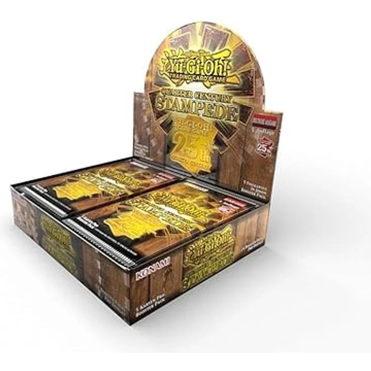 Konami Yu-Gi-Oh Quarter Century Stampede Booster-Display DE, mit Quarter Century Secret Rares – Bild 3