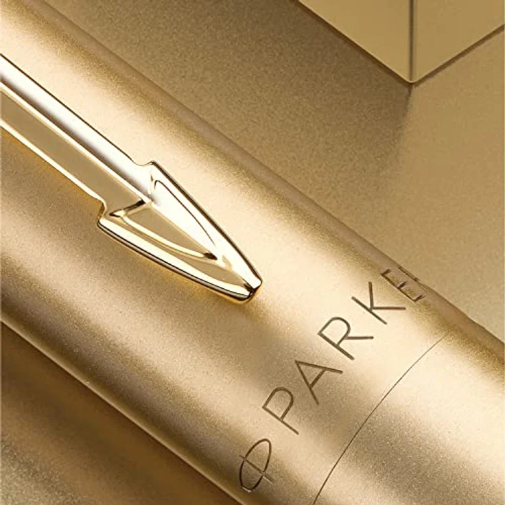 Parker Jotter XL Monochrom, Kugelschreiber in Gold mit mattem Finish und Druckknopfauswurf, 7% größer – Bild 2