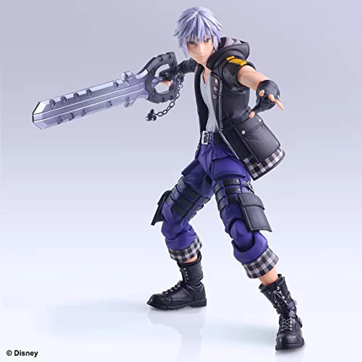 SquareEnix Kingdom Hearts III Play Arts Kai Actionfigur Riku Ver. 2, 24 cm mit Braveheart Schlüsselschwert und 28 beweglichen Teilen – Bild 3