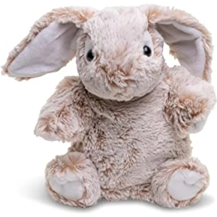 Uni-Toys - Handpuppe Hase - 24 cm (Höhe) - Plüsch-Puppe, Kaninchen - Plüschtier, Kuscheltier – Bild 3