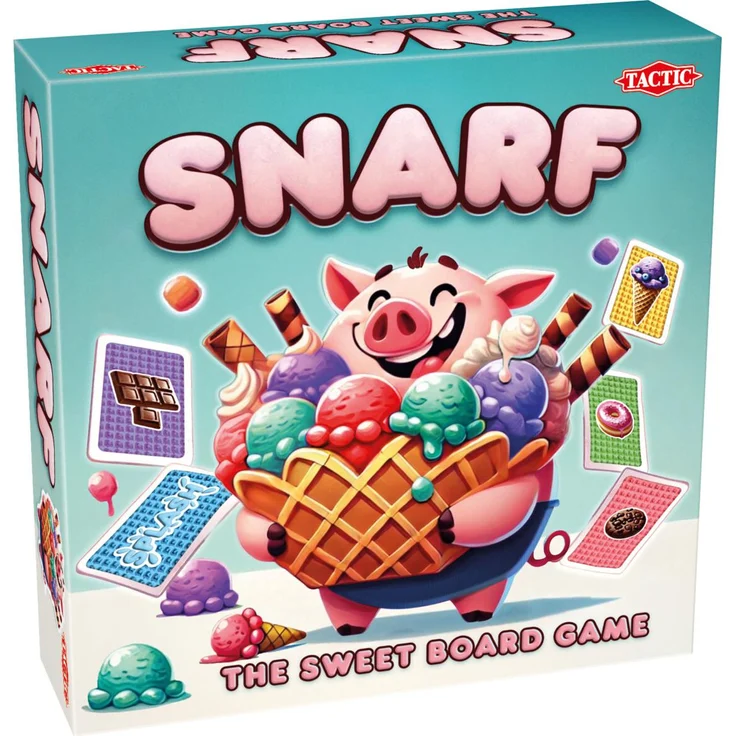 Tactic Snarf, Kartenspiel für Familien, 2-4 Spieler, ab 6 Jahren, 20 Min. Spielzeit