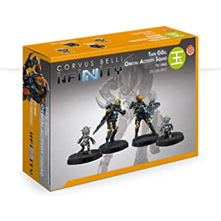 Infinity Tian Gou, Orbital Activity Squad Box, Sammelfigur der himmlischen schwarzen Hunde mit Boarding Shotgun und Jammer