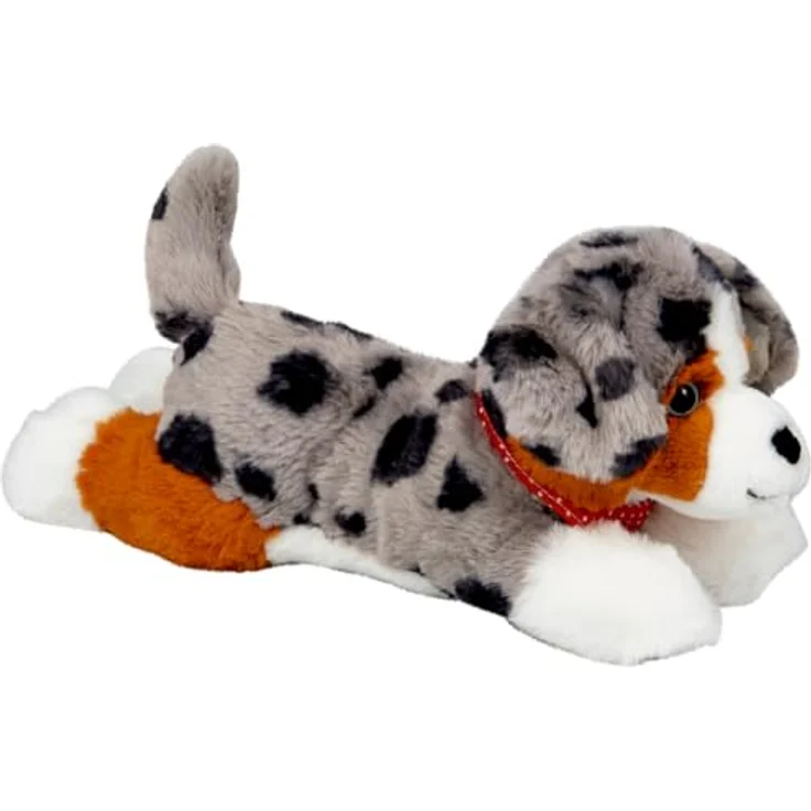 Die Spiegelburg Coppenrath Kuschelhund Australian Shepherd Maya, 26 cm, mit rotem Halstuch, weich und anschmiegsam – Bild 1