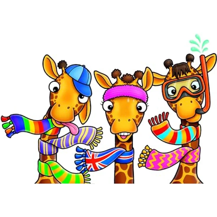 Orchard Toys Giraffes in Scarves Game, Lernspiel für Kinder, Zählen und Farbabstimmung für 2-6 Spieler, geeignet für 4-7 Jahre – Bild 4