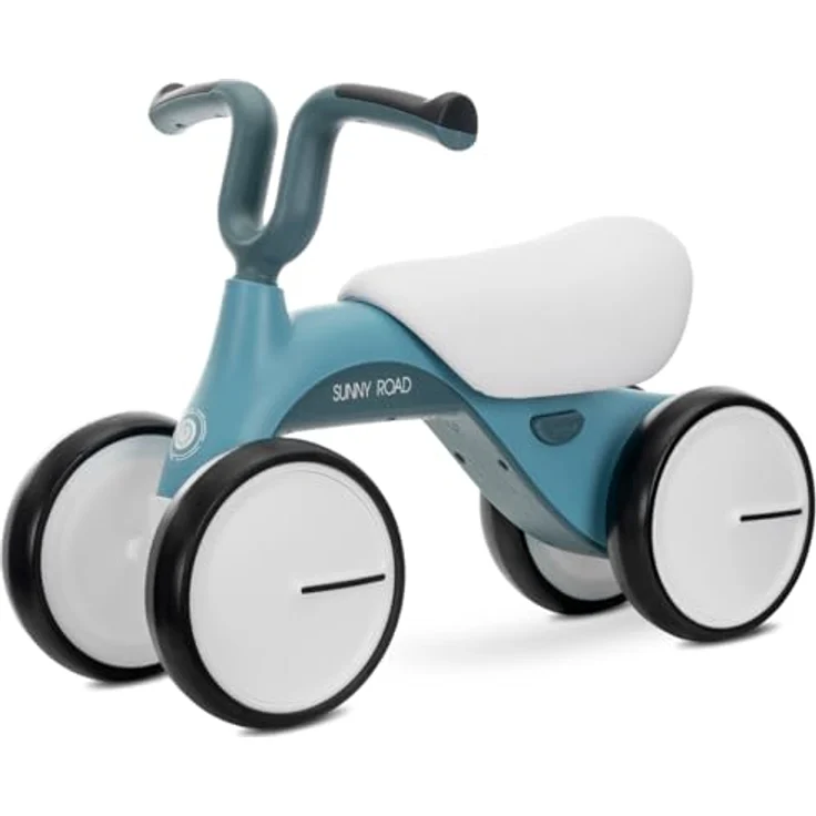 Lorelli Rutschfahrzeug Sunny Road Musik, ergonomischer Rutscher mit Licht und Musik, für Kinder ab 1 Jahr, max. 20 kg, verstellbarer PU-Kunstledersitz, EVA-Reifen, blau – Bild 1