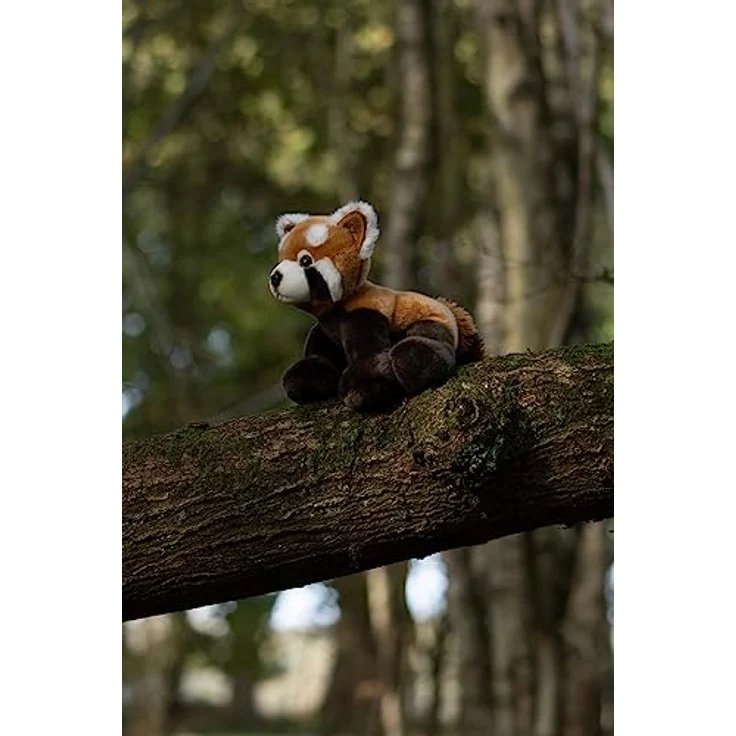 Tobar Plüsch Roter Panda Kuscheltier, realistisches Design, 100% recycelte PET-Füllung, inklusive Miniaturbuchlet mit Fakten – Bild 4