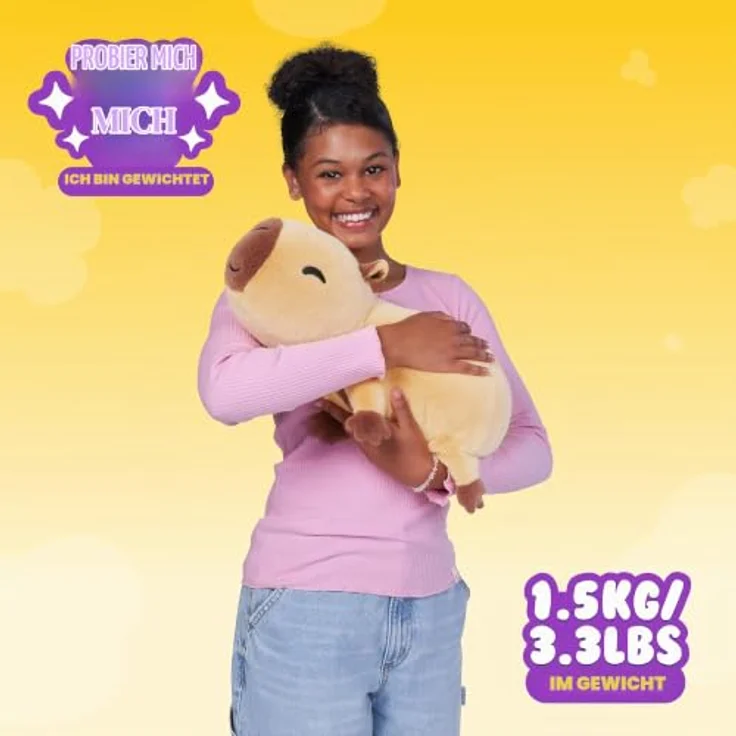 Hug-A-Lumps Hug-A-Lumps-Plush MEDIUM Capybara (Connie), Serie 2, Stoffpuppe – Bild 4