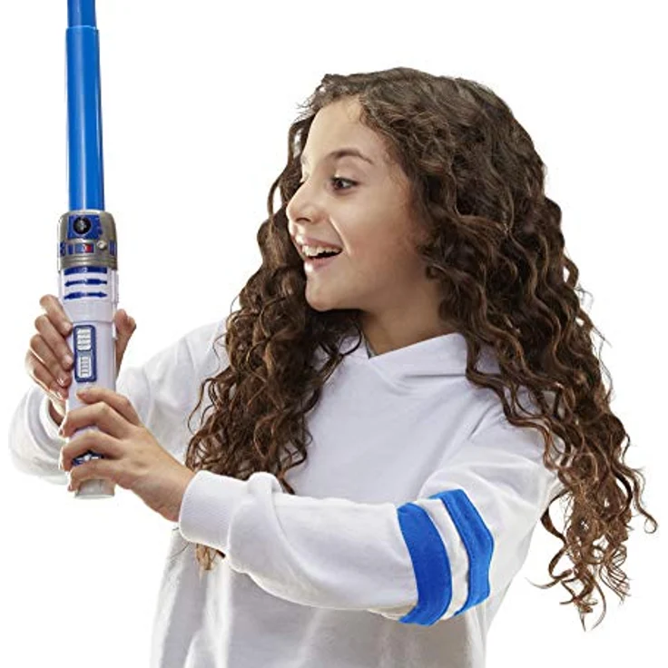 Star Wars Lightsaber Squad R2-D2 Ausfahrbares Blaues Lichtschwert Rollenspielzeug für Kids ab 4 Jahren – Bild 4